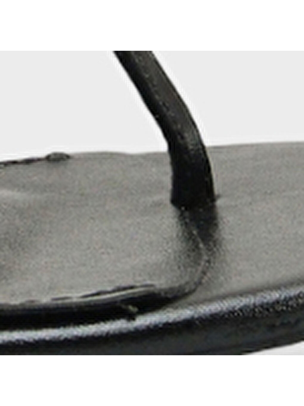 Siyah Corella Yuvarlak Burunlu Parmak Arası Orta Topuklu Kadın Ayakkabı-6