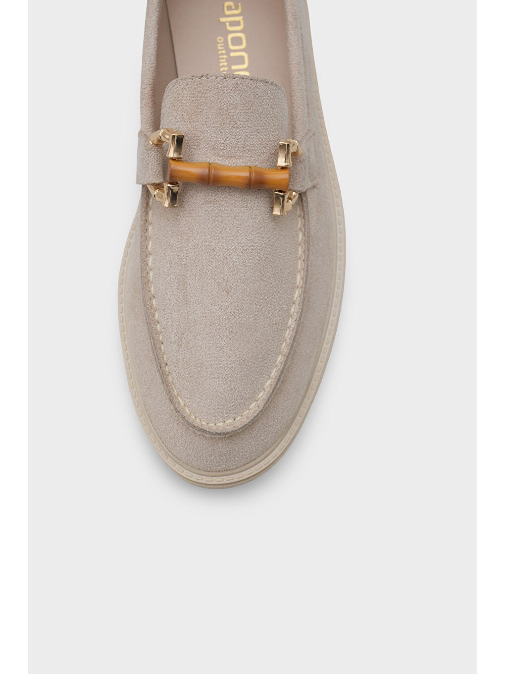 Bej Pauline Tokalı Kadın Loafer-2