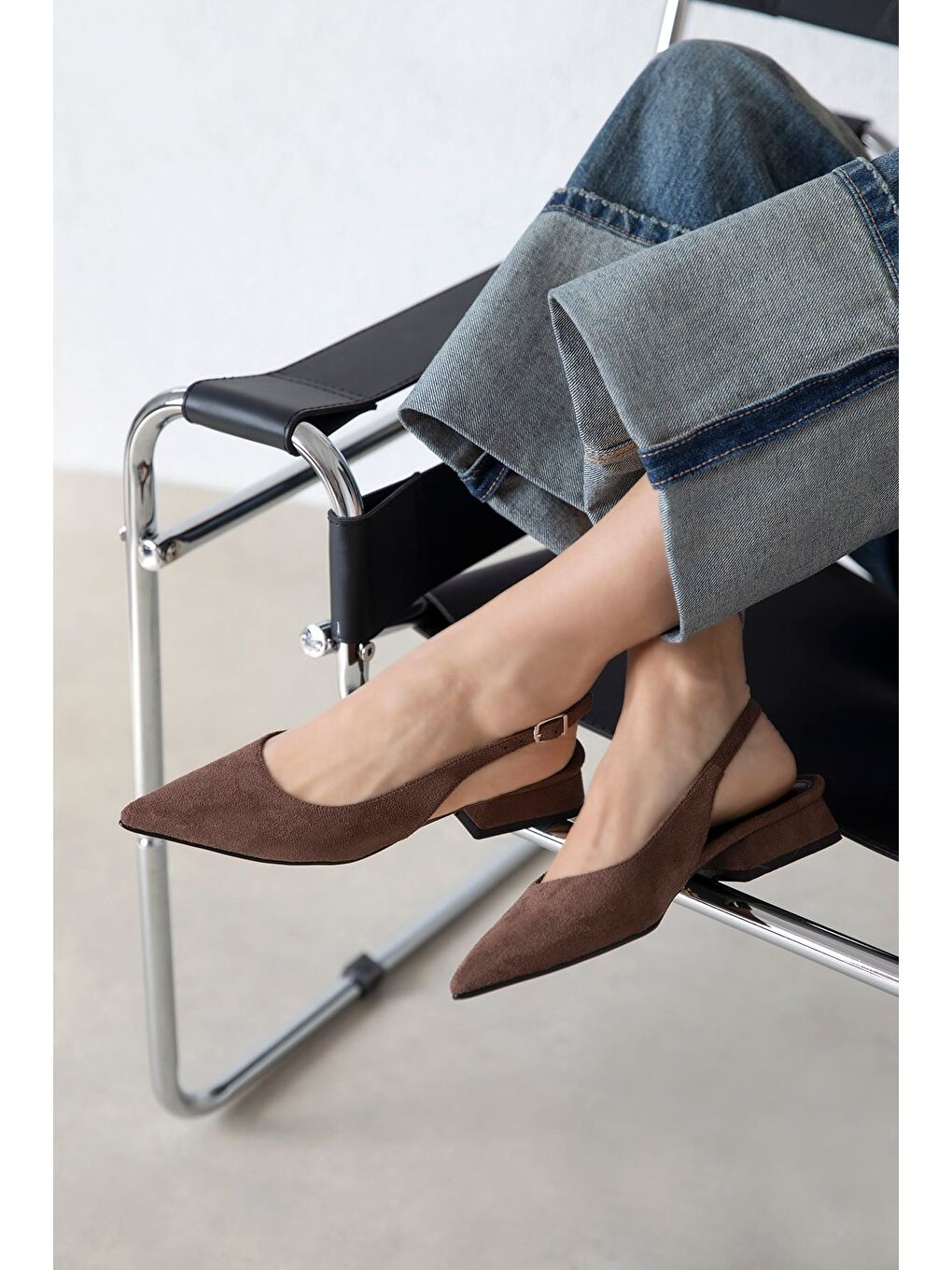 Kahverengi Jesse Kadın Topuklu Süet  Ayakkabı Kahve-1