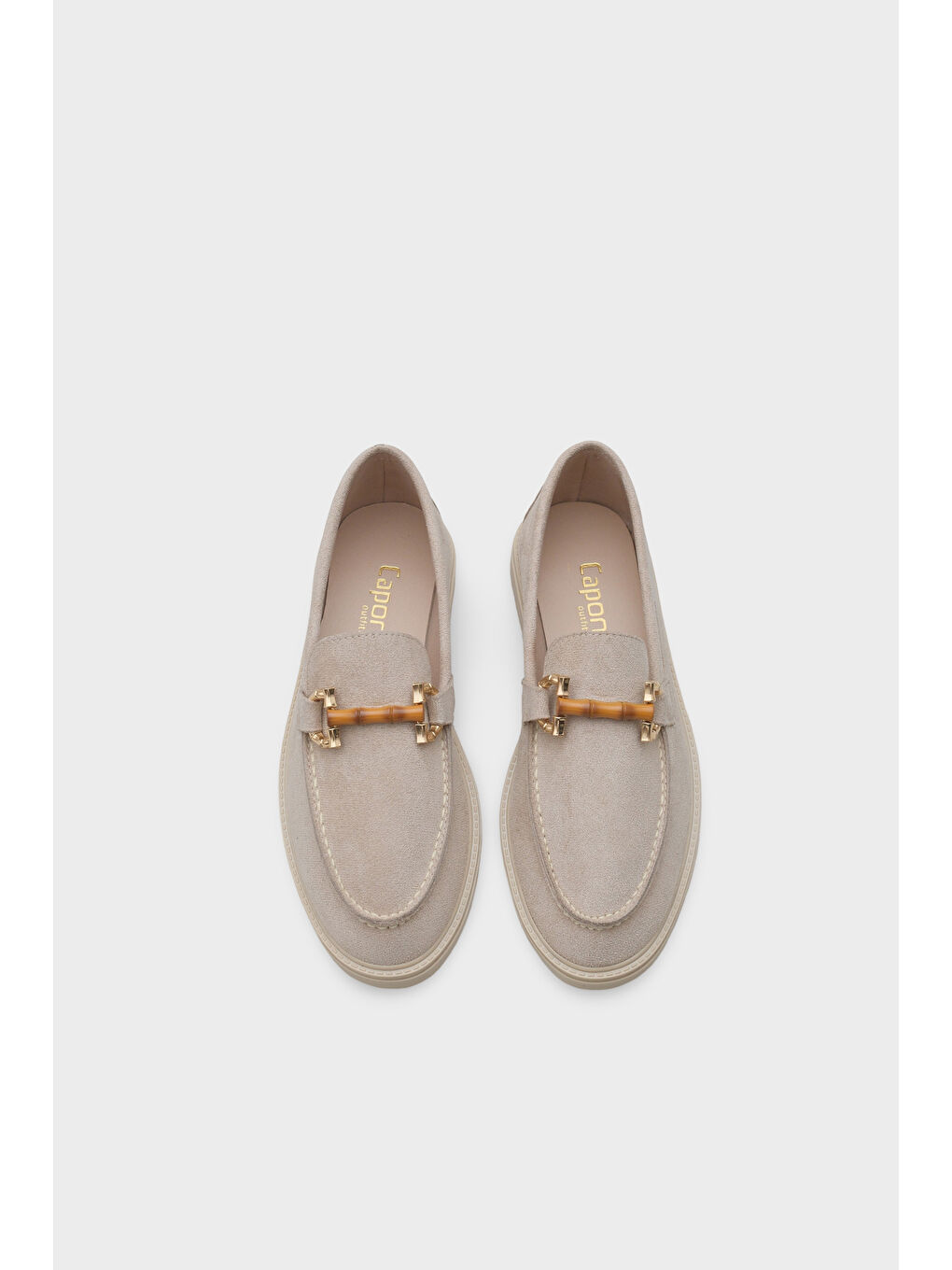 Bej Pauline Tokalı Kadın Loafer-5