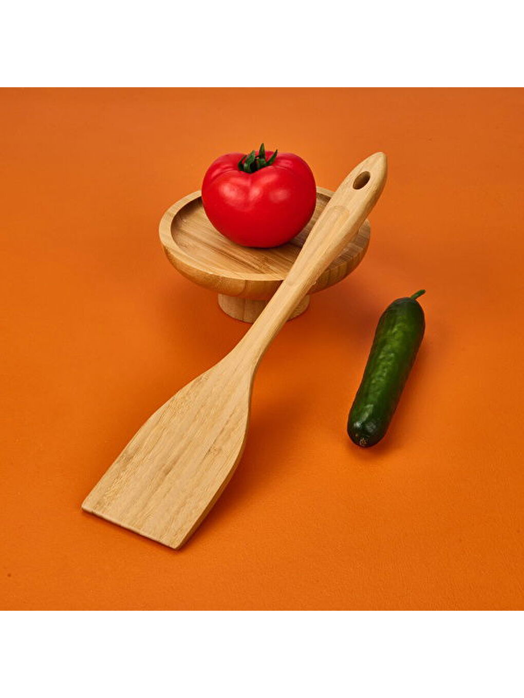 Bambu Spatula - Açık Kahverengi - 20 cm
