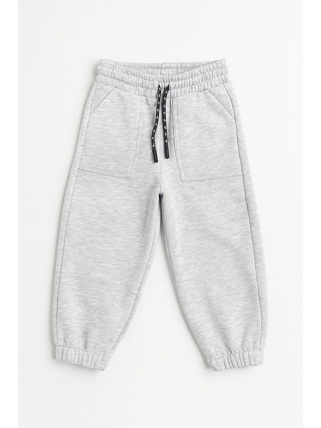 Karışık Unisex Çocuk Pamuklu Siyah Gri Lacivert 3'Lü Eşofman Altı Jogger Seti-1