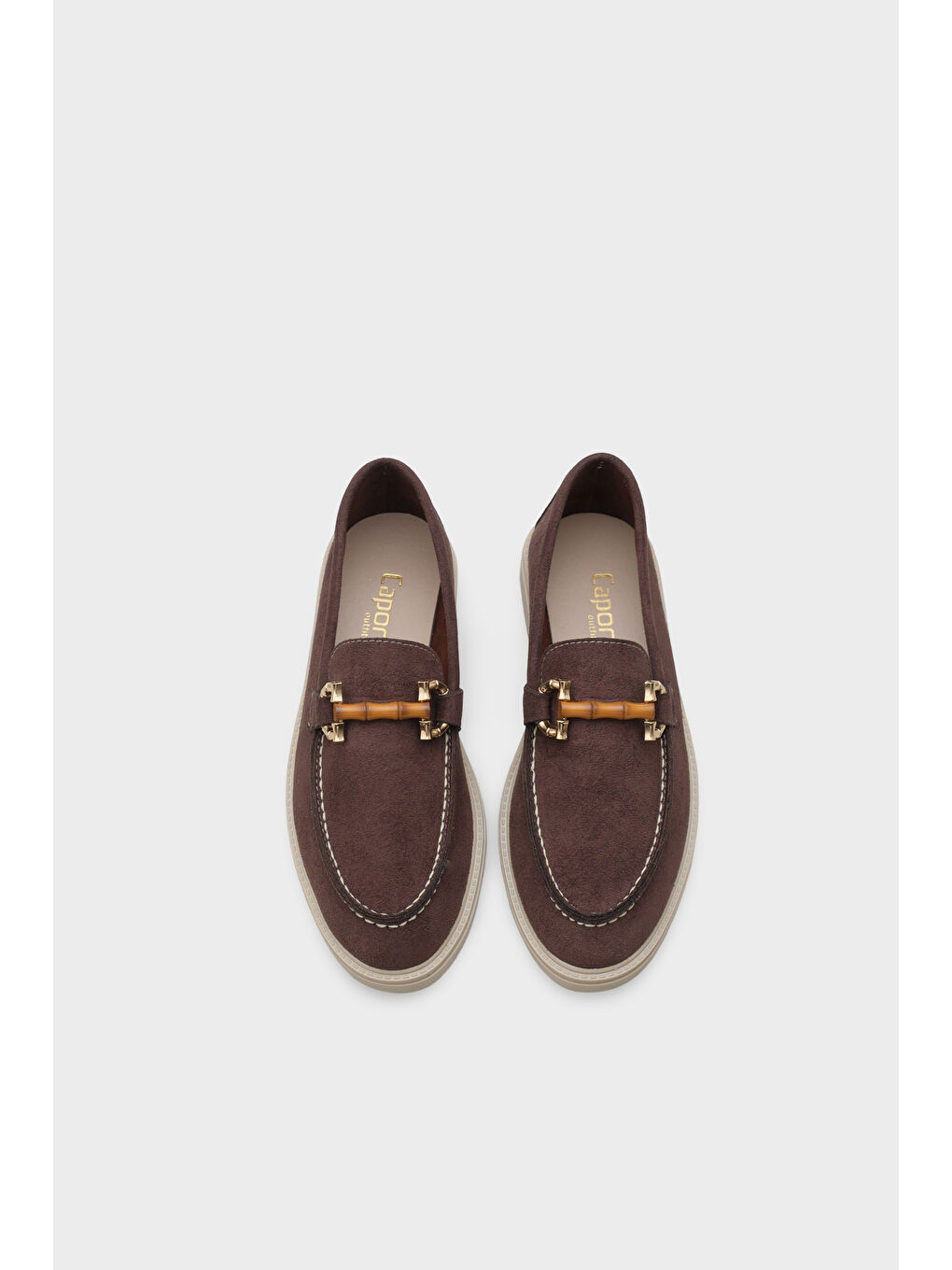 Kahverengi Pauline Tokalı Kadın Loafer-5