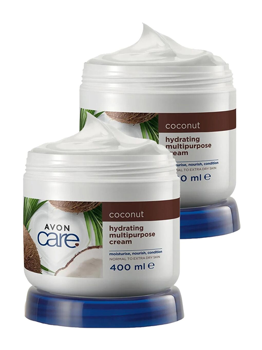 AVON Renksiz Care Hindistan Cevizi Yağı İçeren Çok Amaçlı Krem 400 Ml. İkili Set