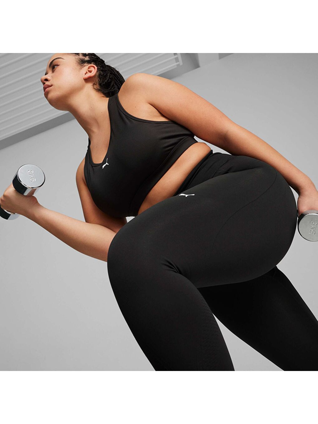 Siyah SHAPELUXE Seamless Kadın Tayt-1