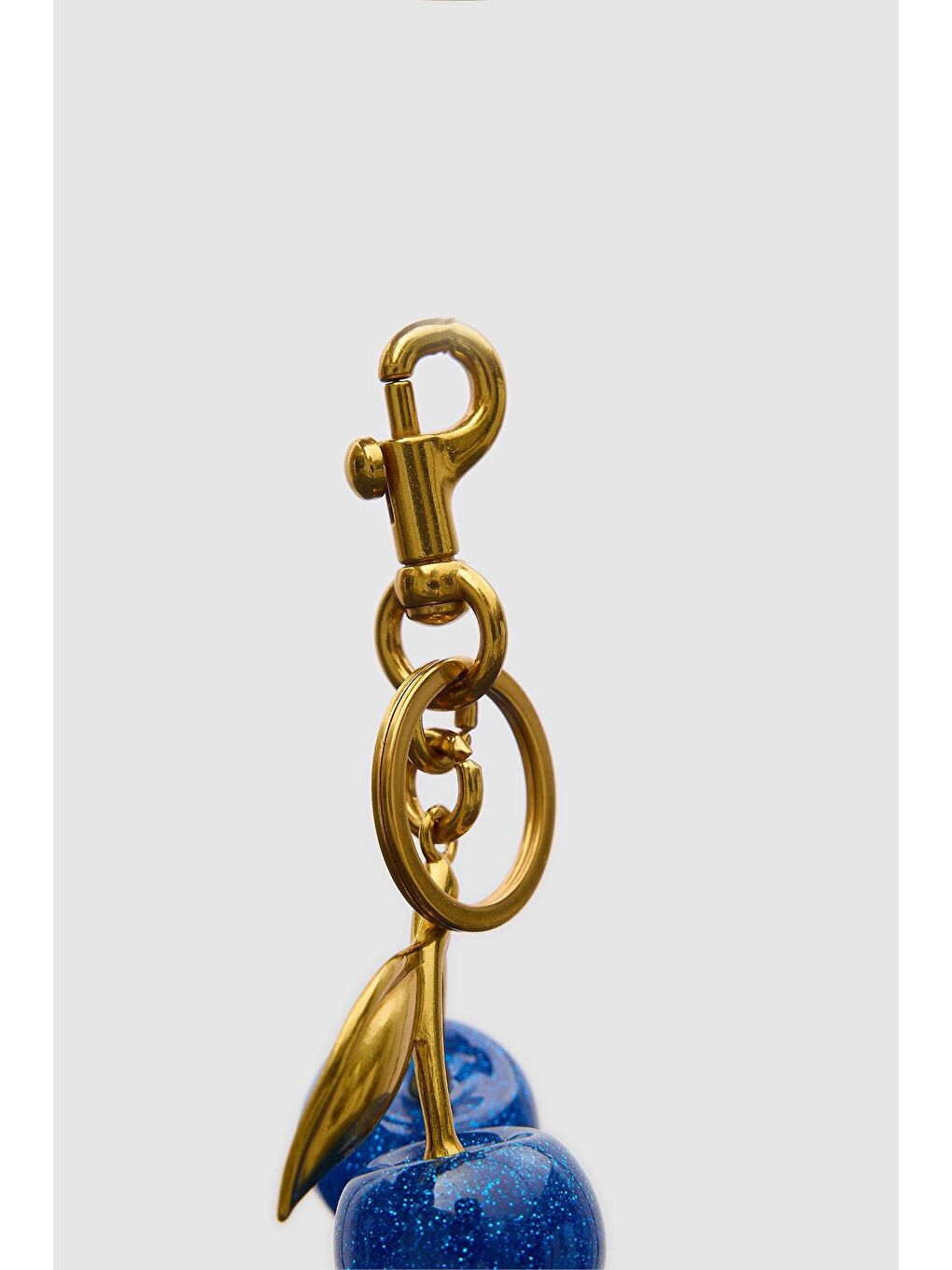 Kirazlı Çanta Charmı Mavi-1