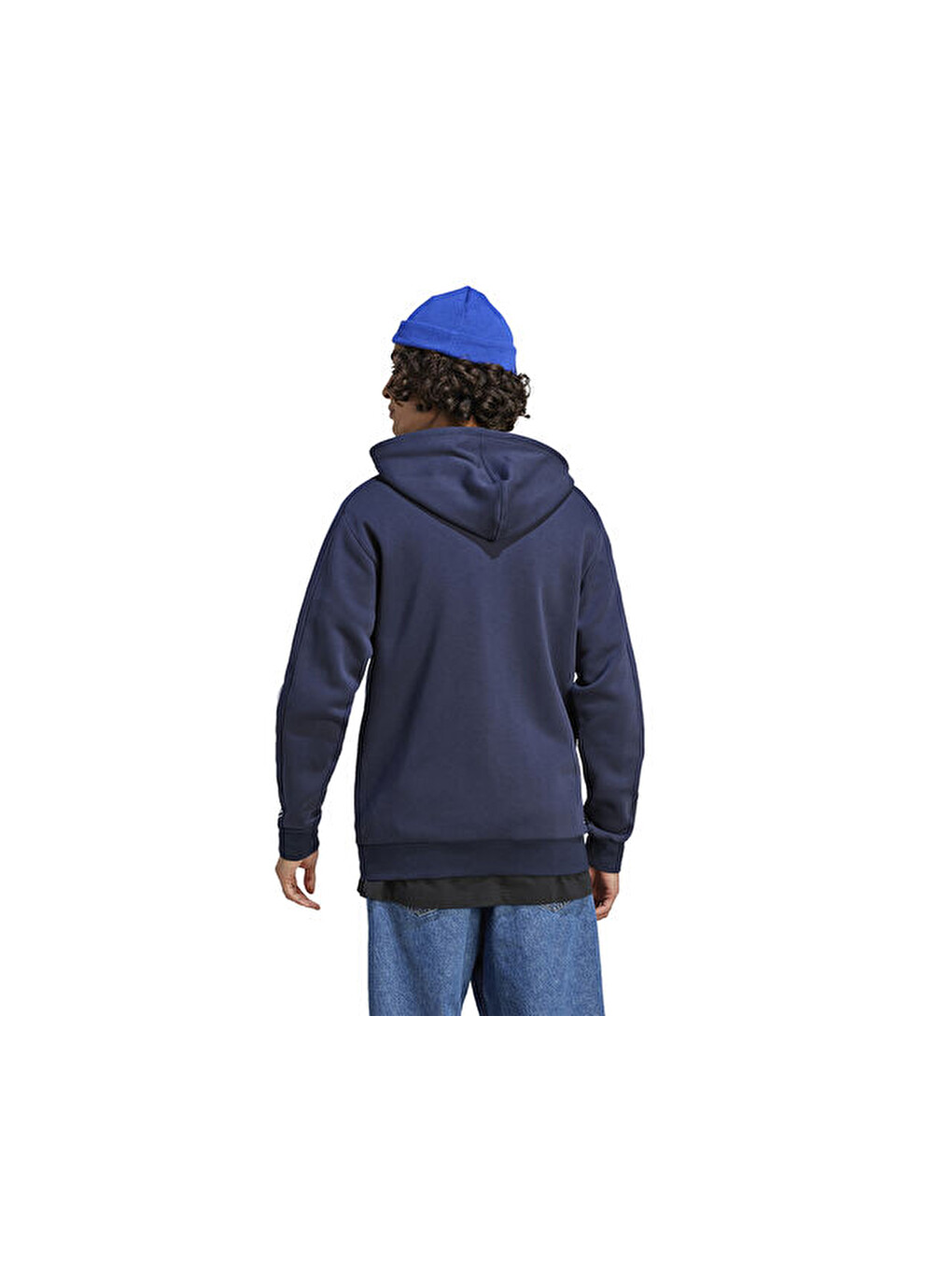 M 3s Fl Fz Hd Erkek Fermuarlı Sweatshirtıj6478 Mavi-1
