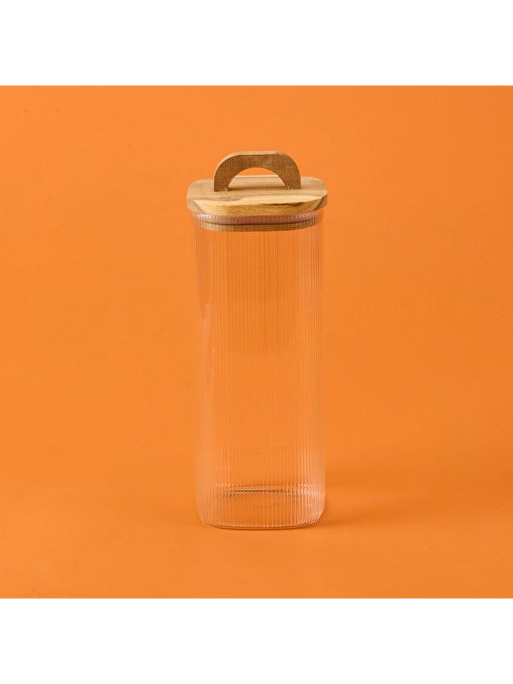 Beyaz Regina 4'lü Cam Kavanoz - Şeffaf / Açık Kahverengi-1