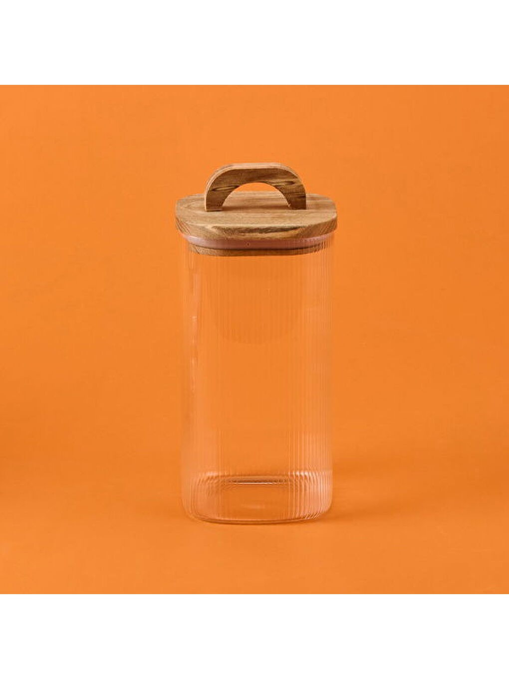 Beyaz Regina 4'lü Cam Kavanoz - Şeffaf / Açık Kahverengi-3