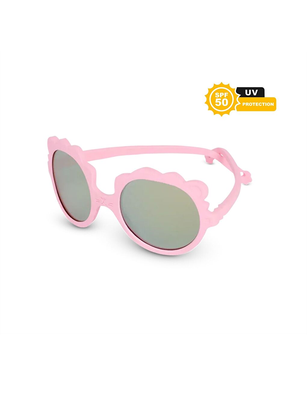 Pembe Lion Güneş Gözlüğü 1-2 Yaş Bubble Gum-1
