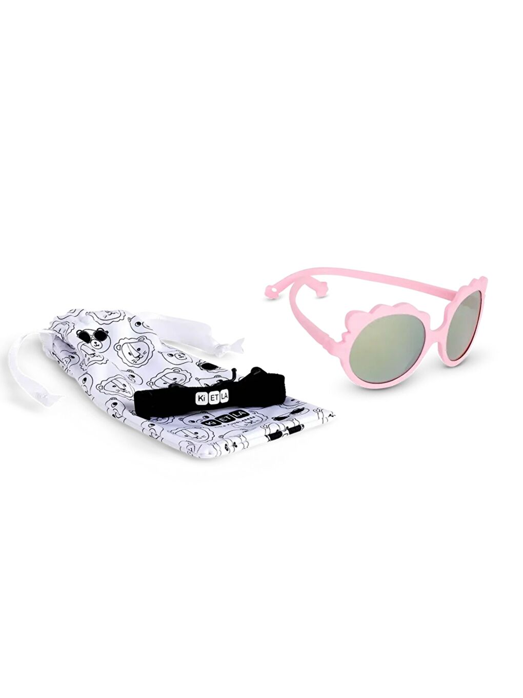Pembe Lion Güneş Gözlüğü 1-2 Yaş Bubble Gum-2