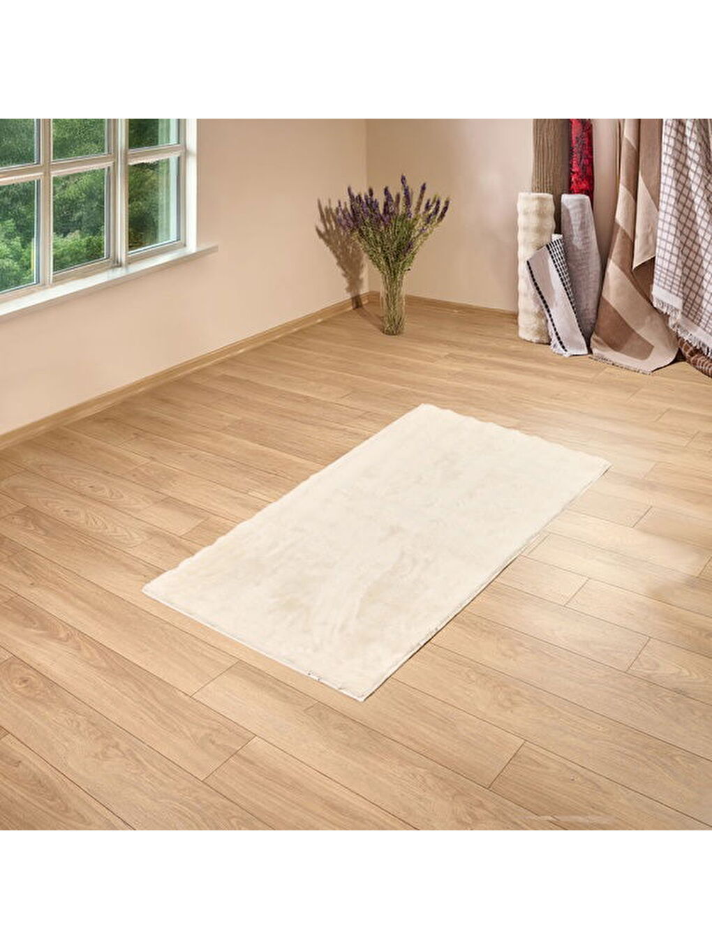 Ekru Soft Artos Post Halı - Krem - 80x150 cm-1