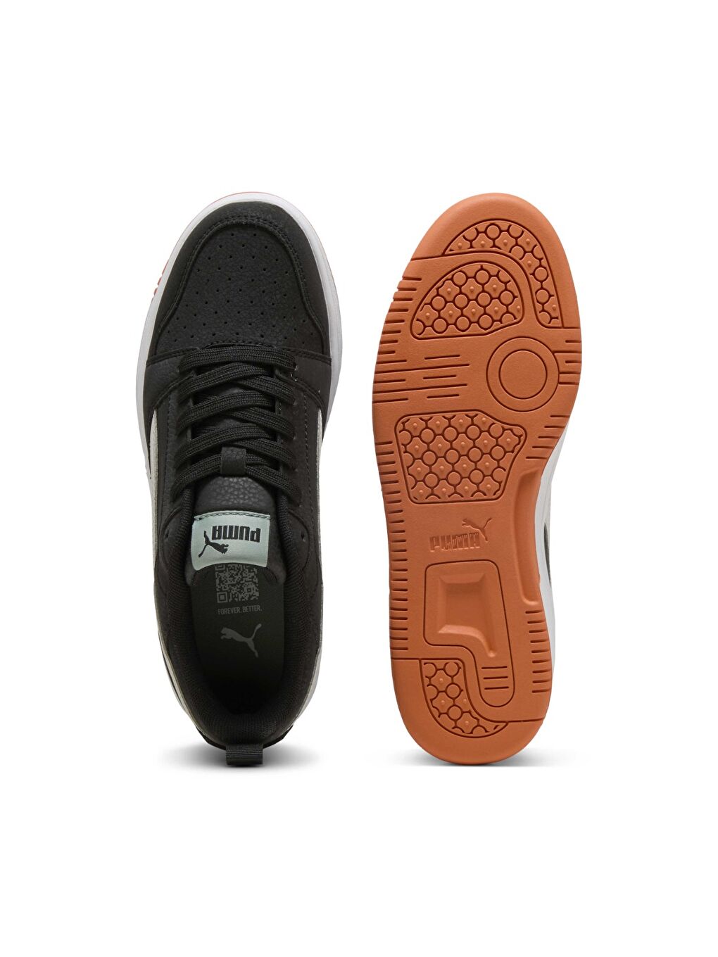 Rebound V6 Lo Mid 90s Jr Çocuk Siyah Sneaker-4