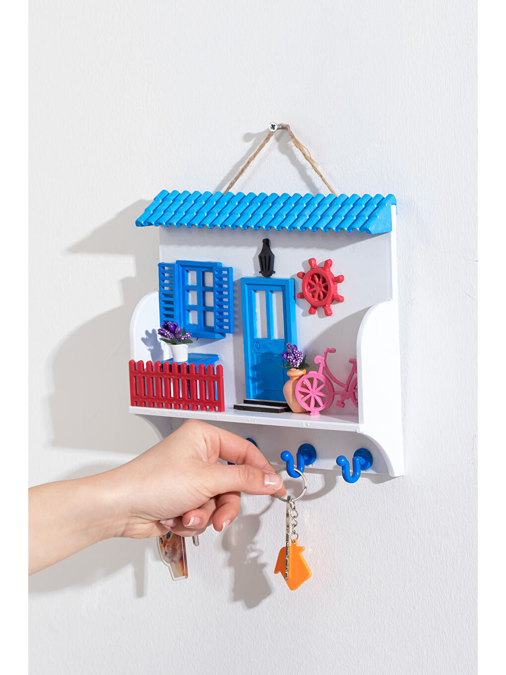 Karışık 4331 Duvara Montajlı Dekoratif Anahtarlık-1