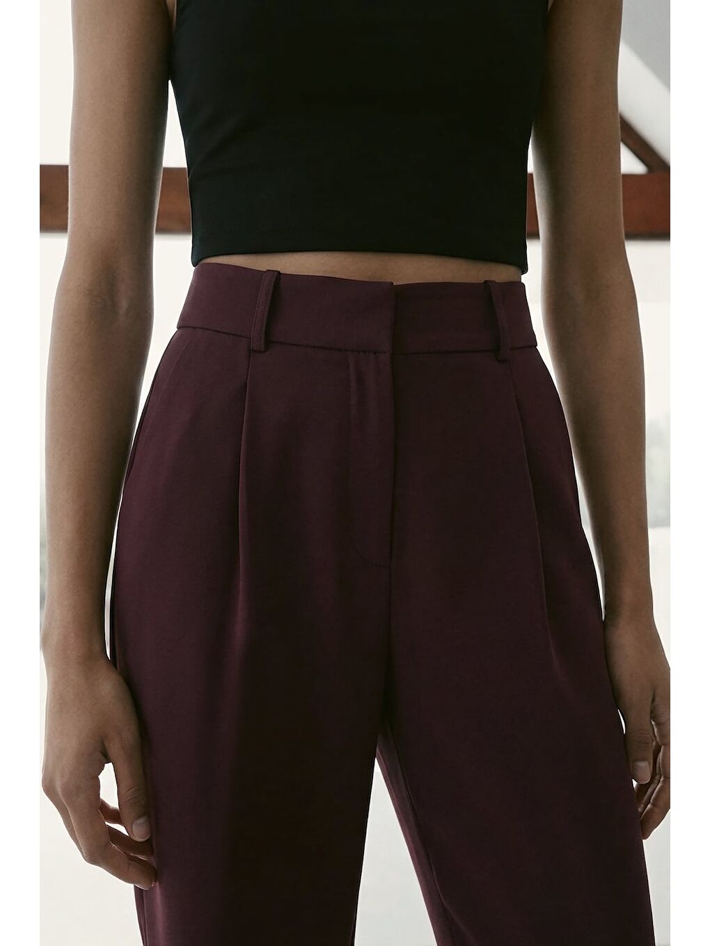 Talia Havuç Pantolon - Mürdüm-2