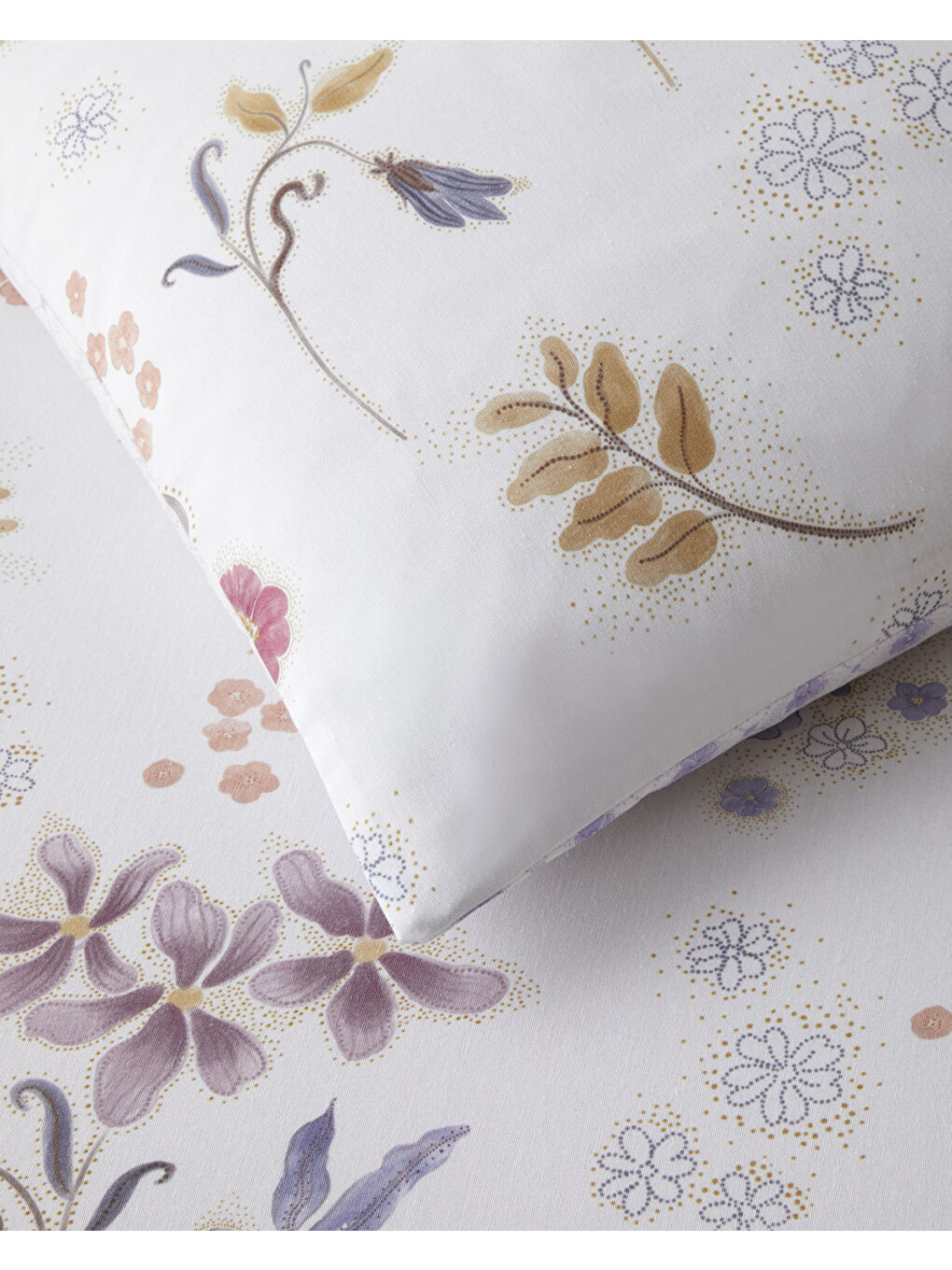 Misty Dream Dijital Baskılı Kolay Ütülenir Çift Kişilik Nevresim Takımı 200x220 cm Mor-3