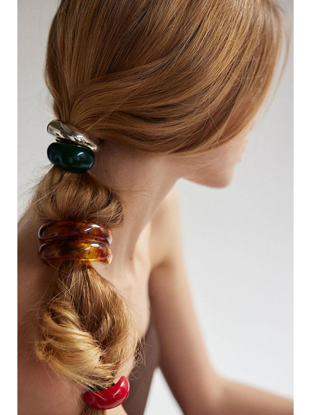 Karışık Akrilik Atkuyruğu Tokası Seti 4 Adet