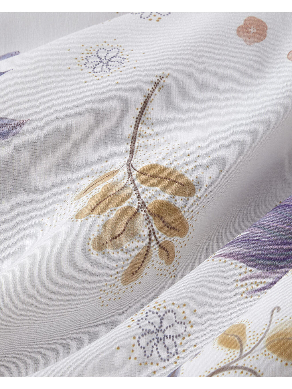 Misty Dream Dijital Baskılı Kolay Ütülenir Çift Kişilik Nevresim Takımı 200x220 cm Mor-4