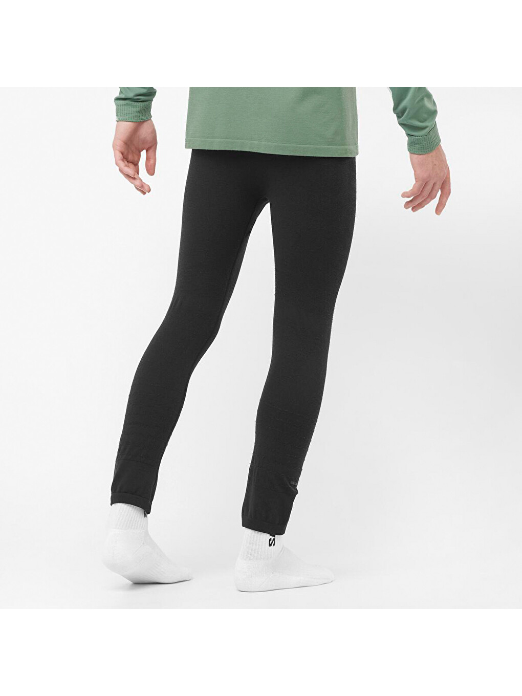 Essential Wool Seamless Erkek Siyah İçlik Alt-3