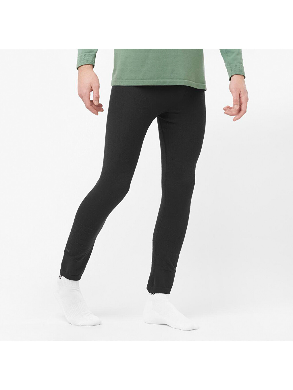Essential Wool Seamless Erkek Siyah İçlik Alt-4
