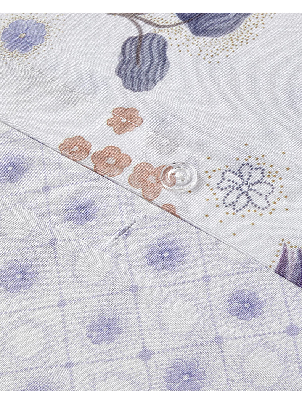 Misty Dream Dijital Baskılı Kolay Ütülenir Çift Kişilik Nevresim Takımı 200x220 cm Mor-6