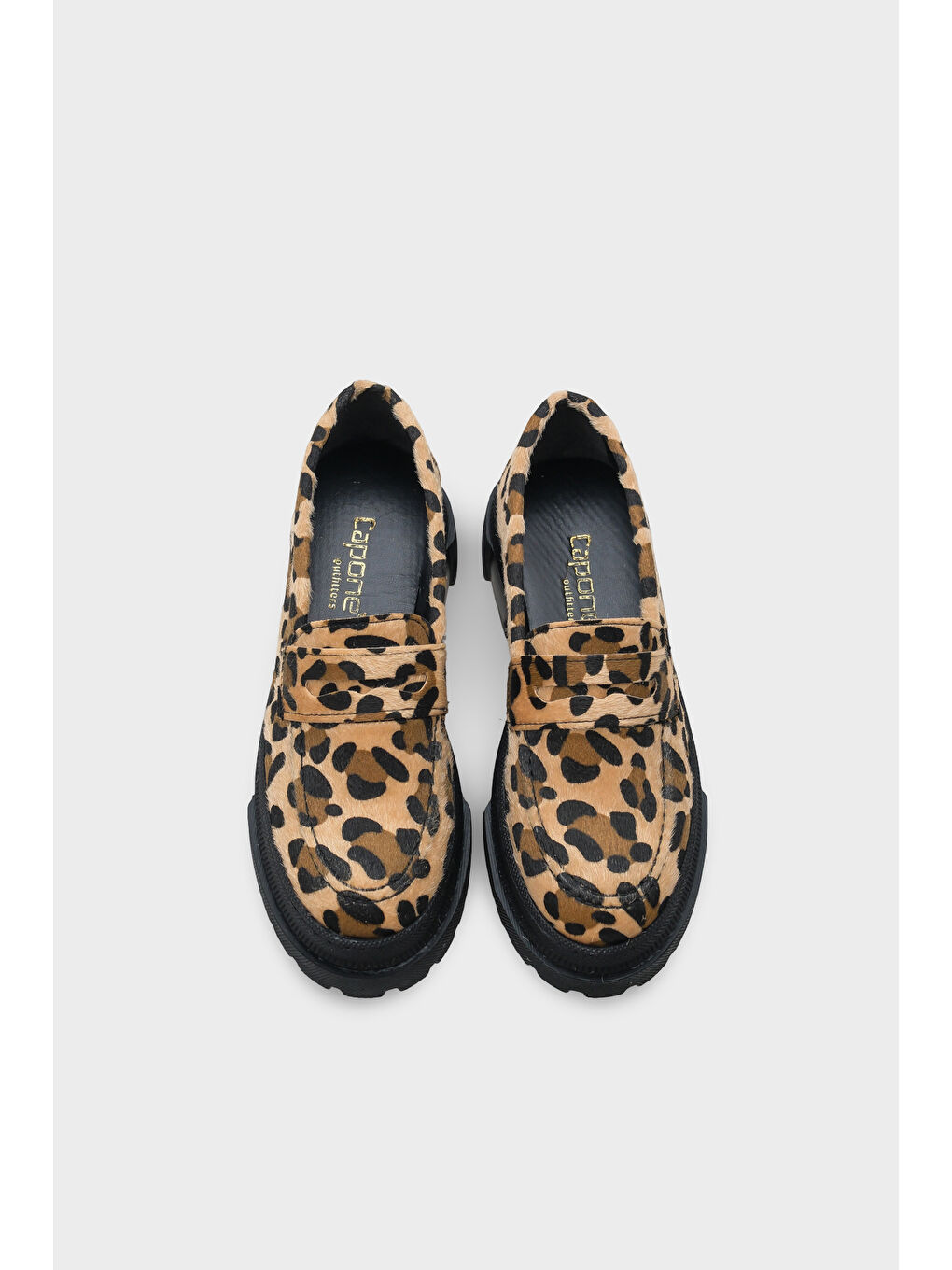 Karışık Fania Oval Burunlu Trak Tabanlı Rugan Kadın Loafer-5