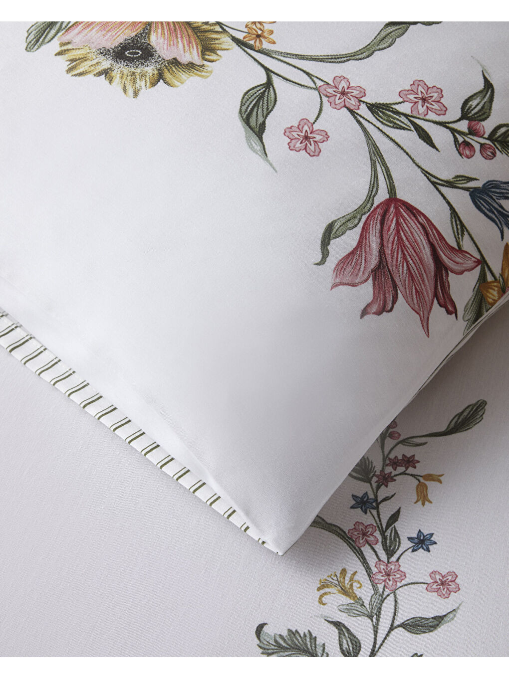 Fioreline Dijital Baskılı Kolay Ütülenir Çift Kişilik Nevresim Takımı 200x220 cm Yeşil-Sarı-3