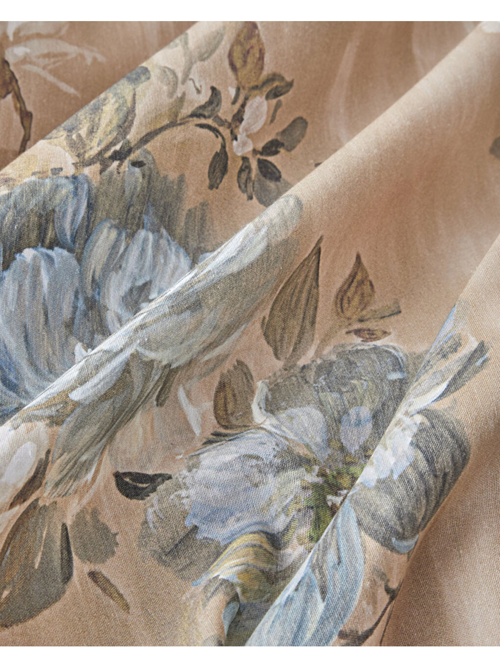 Rose Bright Dijital Baskılı Kolay Ütülenir Çift Kişilik Nevresim Takımı 200x220 cm Kahverengi-4