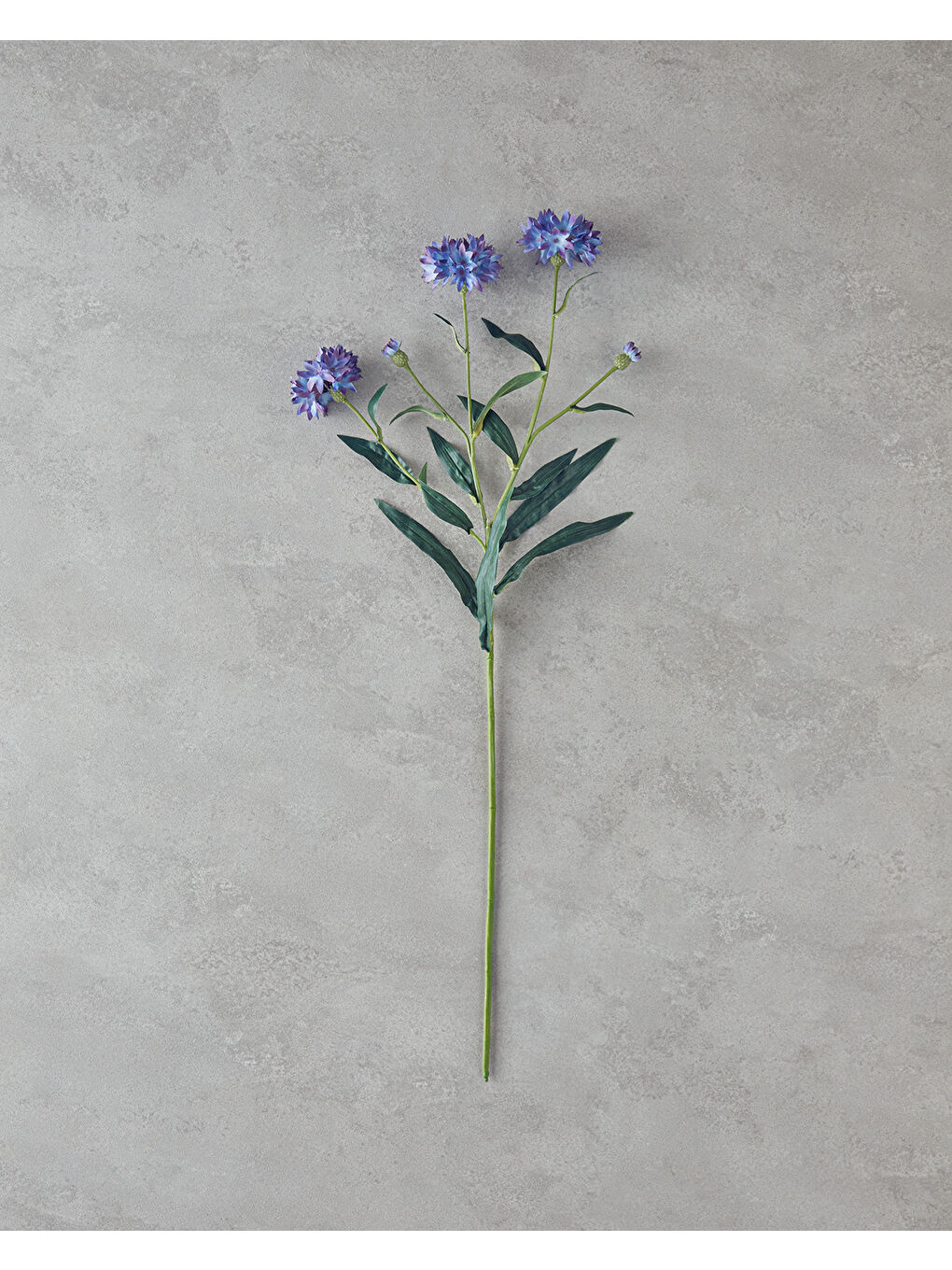 Cornflower Tek Dal Yapay Çiçek 64 cm Mavi