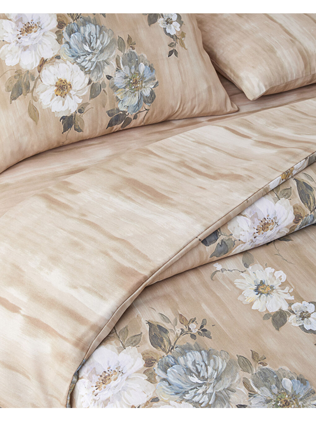 Rose Bright Dijital Baskılı Kolay Ütülenir Çift Kişilik Nevresim Takımı 200x220 cm Kahverengi-5
