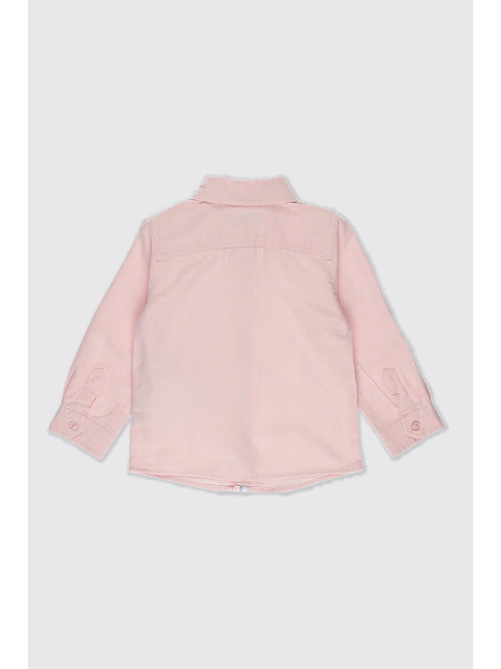 Erkek Bebek Basic Pembe Oxford Gömlek-1
