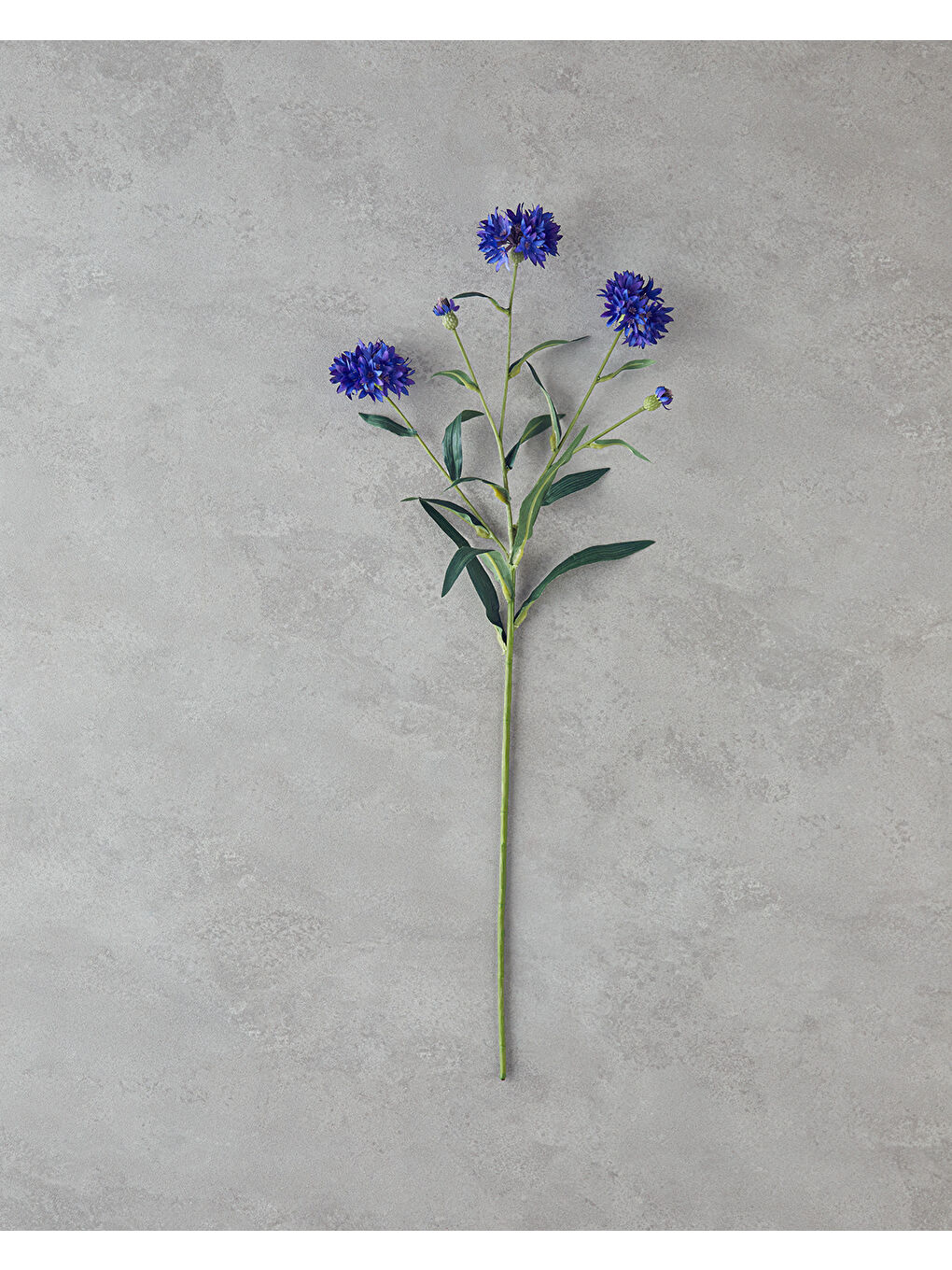 Cornflower Tek Dal Yapay Çiçek 64 cm Koyu Mavi