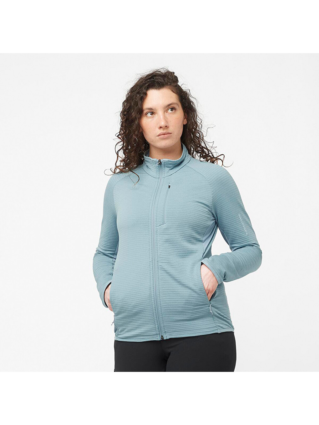 Siyah Essential Lightwarm Kadın Yeşil Fleece-1