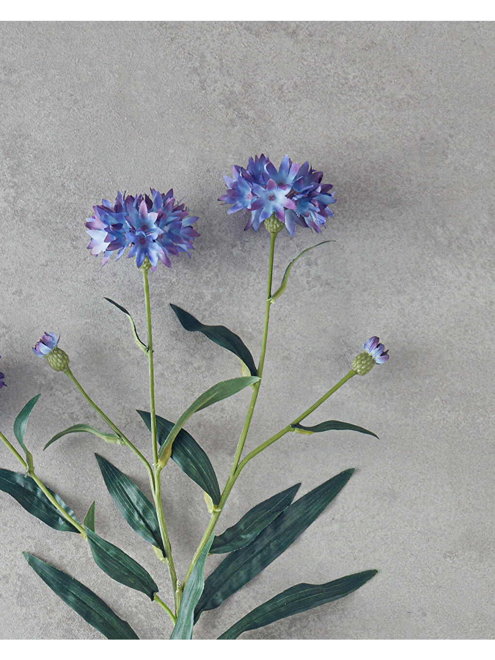 Cornflower Tek Dal Yapay Çiçek 64 cm Mavi-1
