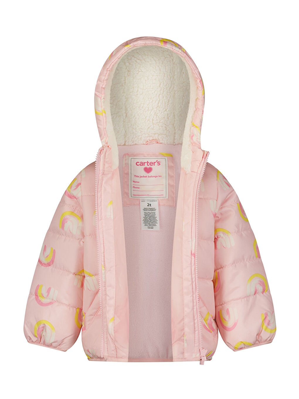 Pembe Kız Bebek Mont-1