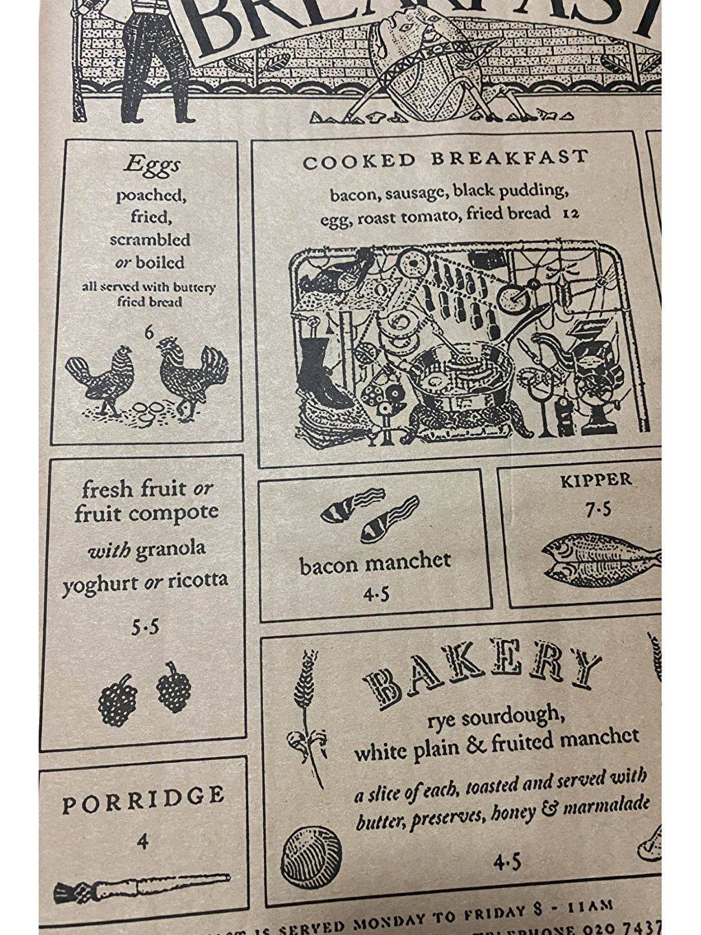 Bej Vintage Desenli Breakfast Kahvaltı Servis Ve Sunum Kağıdı 37x28 Cm 150 Adet-6