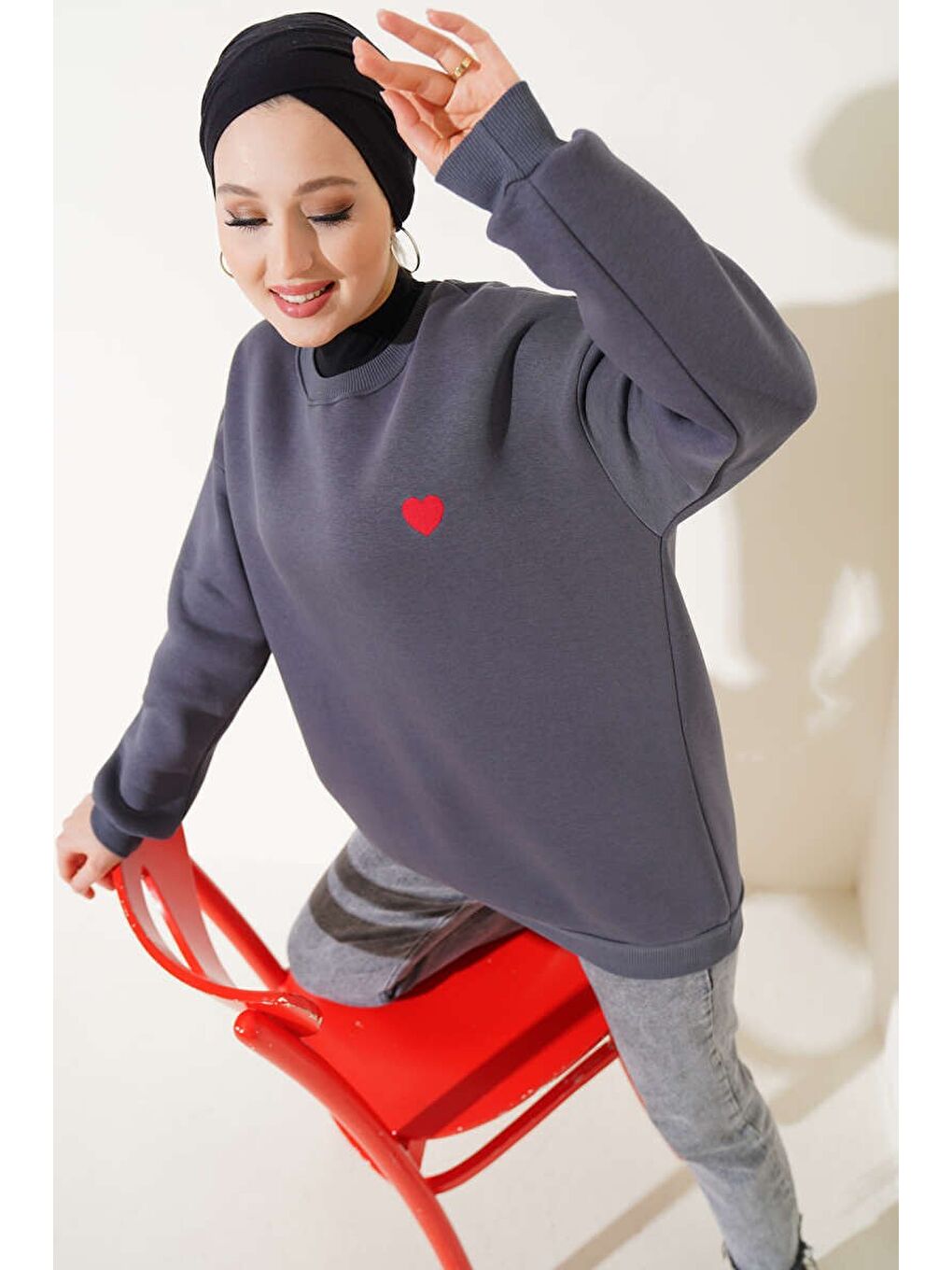 Kalpli Tunik Antrasit - 26660