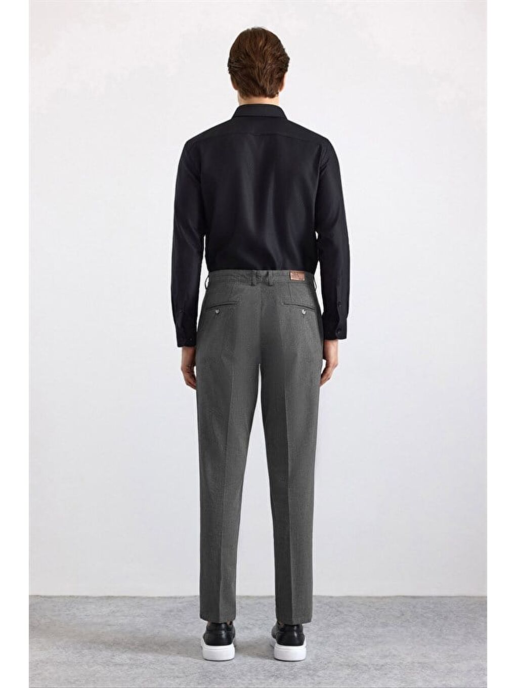 Siyah Regular Casual Pantolon-2