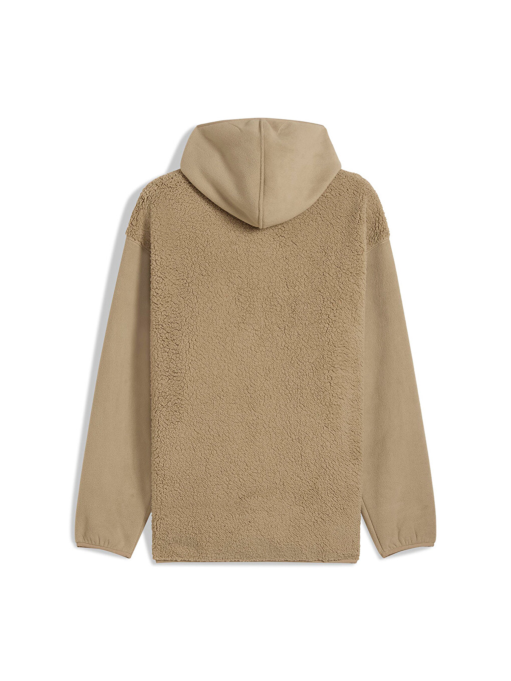 Essentials Elevated Erkek Bej Kapüşonlu Fermuarlı Sweatshirt-4