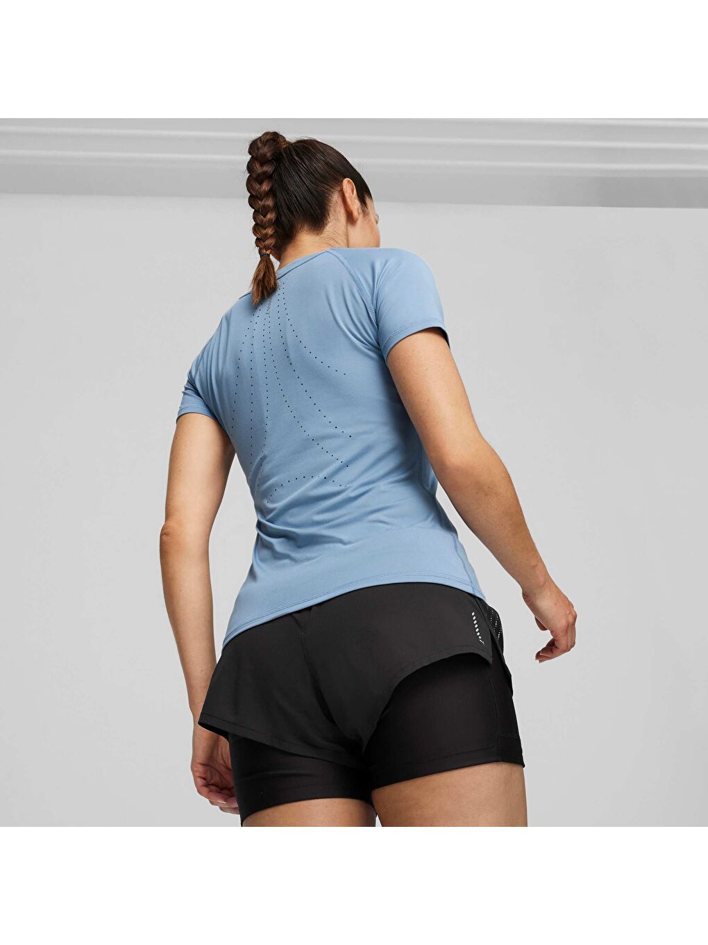 Mavi CLOUDSPUN Kadın Koşu Tişörtü-1