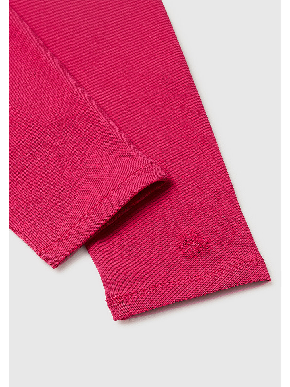 Kız Çocuk Koyu Pembe Logo İşlemeli Tayt-2