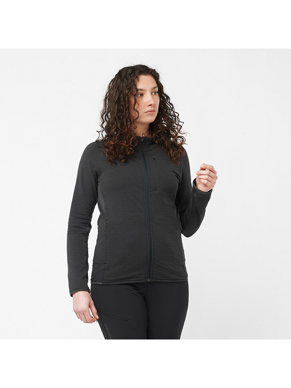 Siyah Essential Lightwarm Kadın Fleece-1