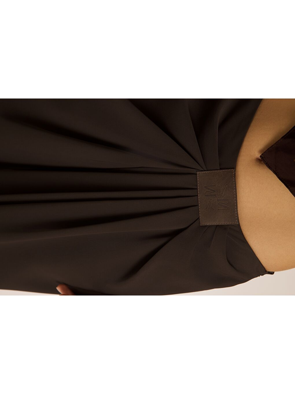 Kahverengi Loose Pile Detaylı Koyu Kahve Dökümlü Pantolon-6