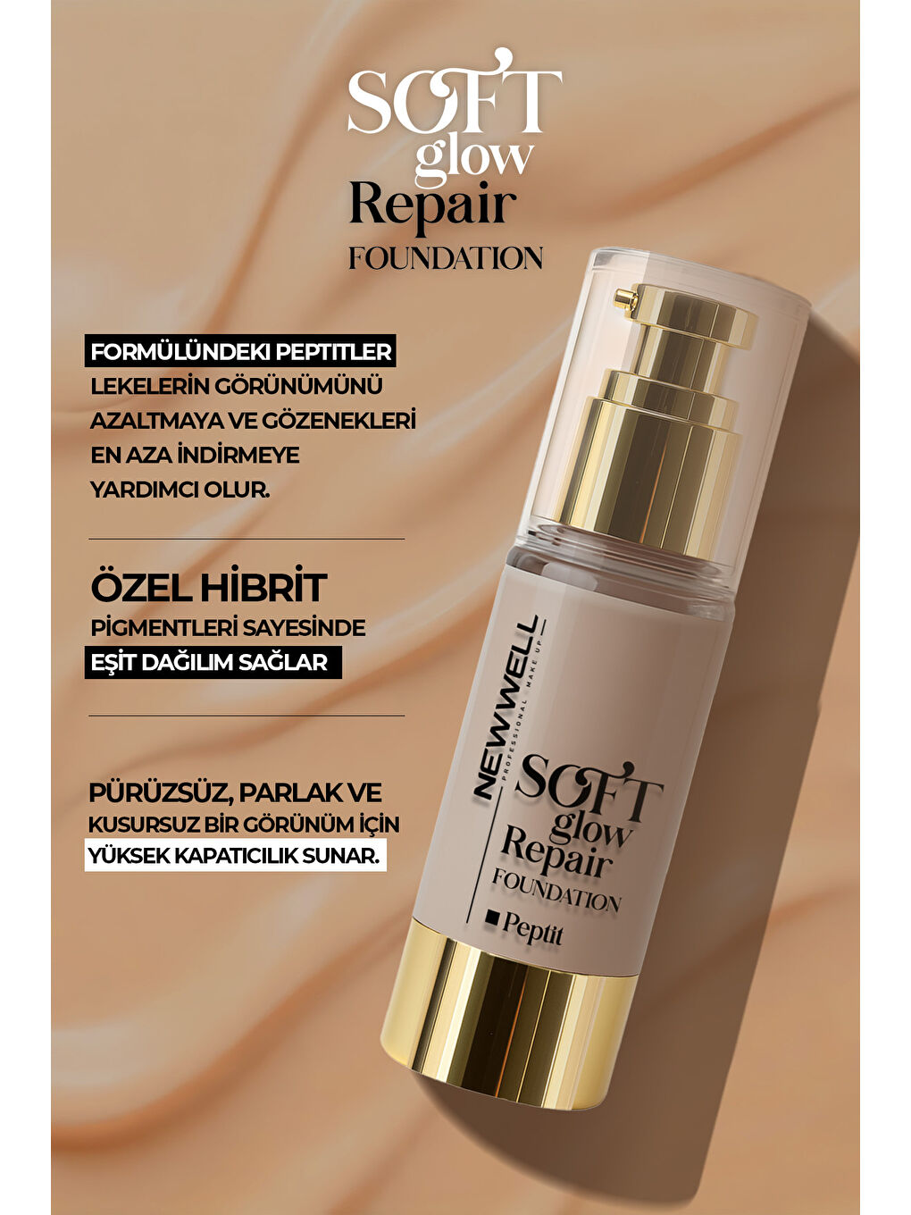 Mocha Soft Glow Repair Foundation Yumuşak Işıltılı Onarıcı Fondöten 30 ML-2