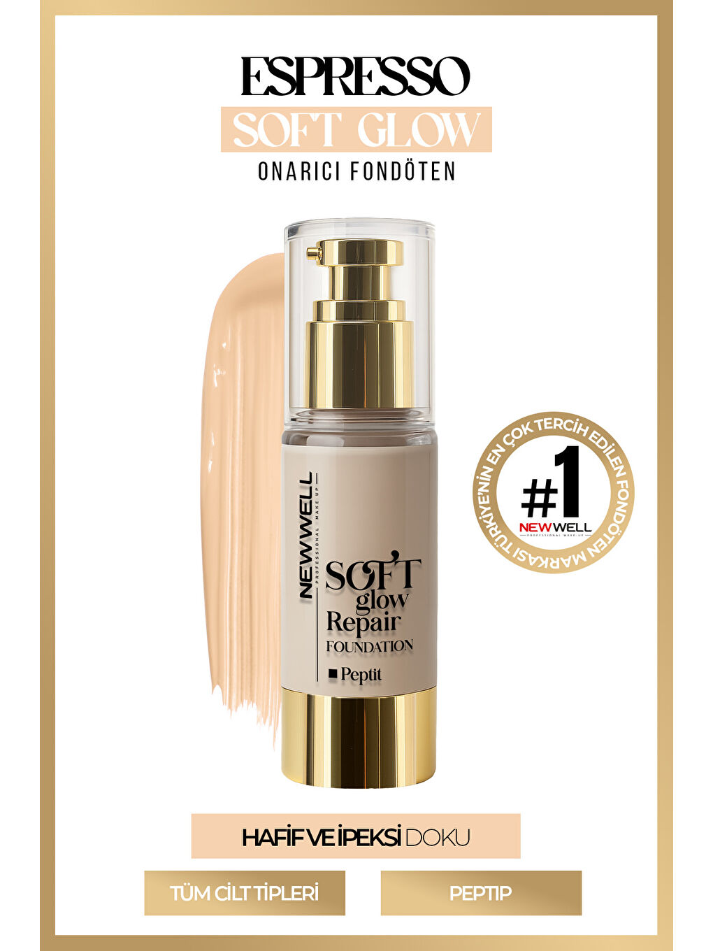 Espresso Soft Glow Repair Foundation Yumuşak Işıltılı Onarıcı Fondöten 30 ML