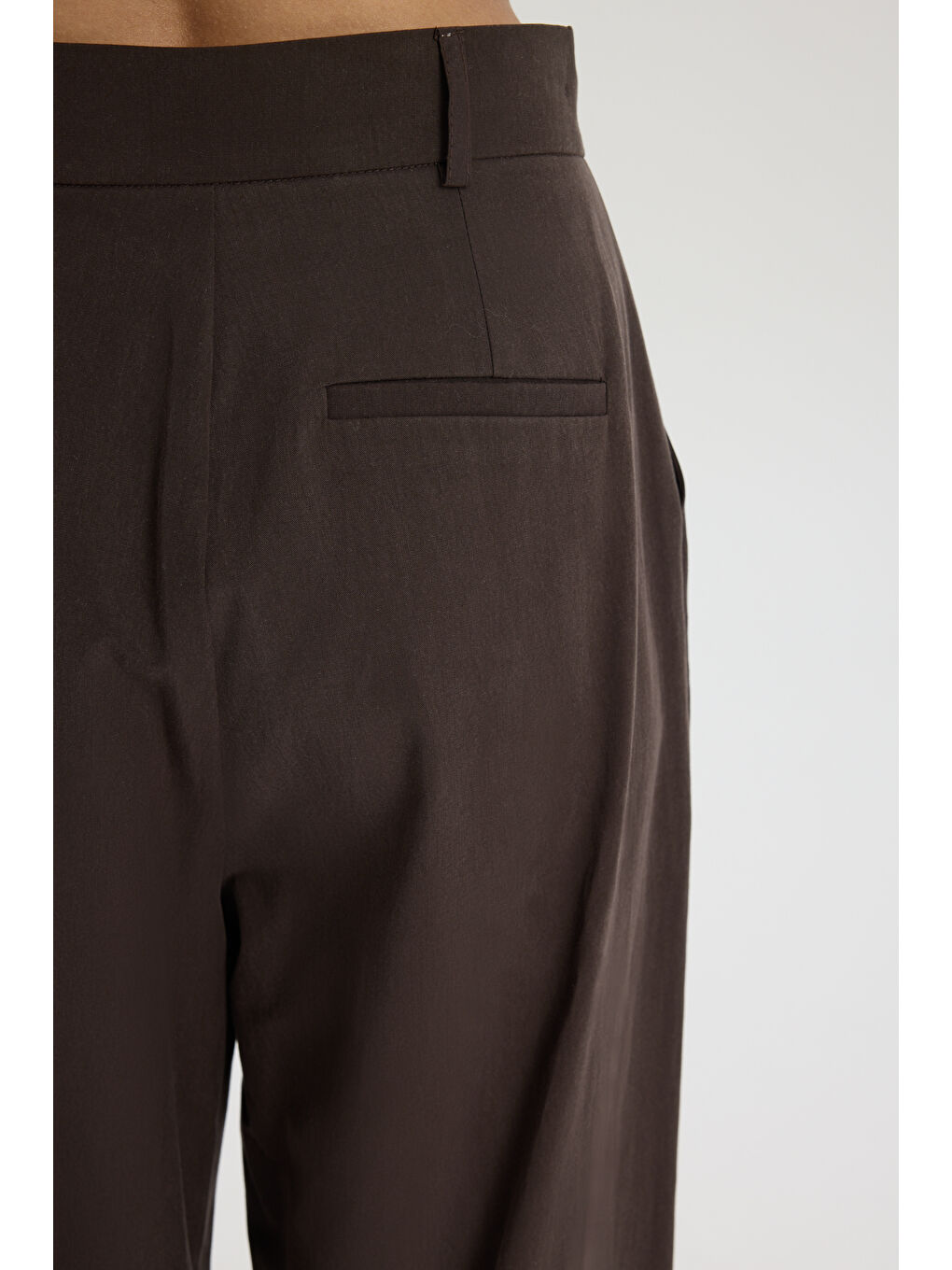 Kahverengi Mandy Kemer Detay Kahve Palazzo Pantolon-7