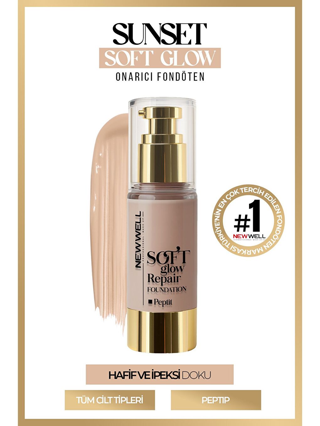 Sunset Soft Glow Repair Foundation Yumuşak Işıltılı Onarıcı Fondöten 30 ML