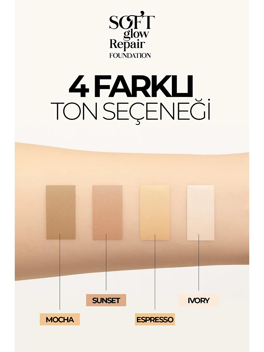 Sunset Soft Glow Repair Foundation Yumuşak Işıltılı Onarıcı Fondöten 30 ML-3