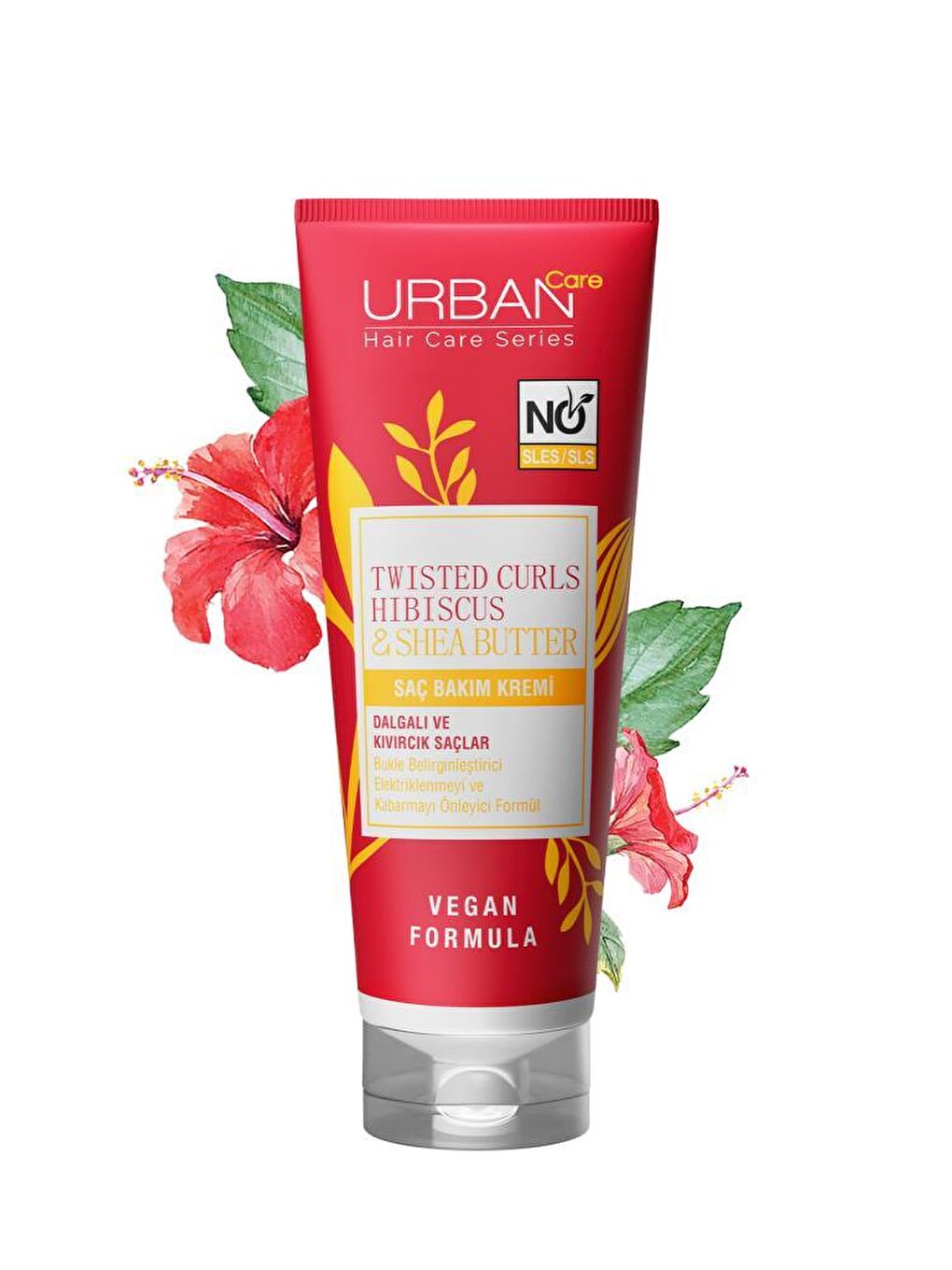 Urban Care Hibiscus&Shea Butter Kıvırcık ve Dalgalı Saçlara Özel Saç Kremi-Sülfatsız-250ML-Vegan - 2