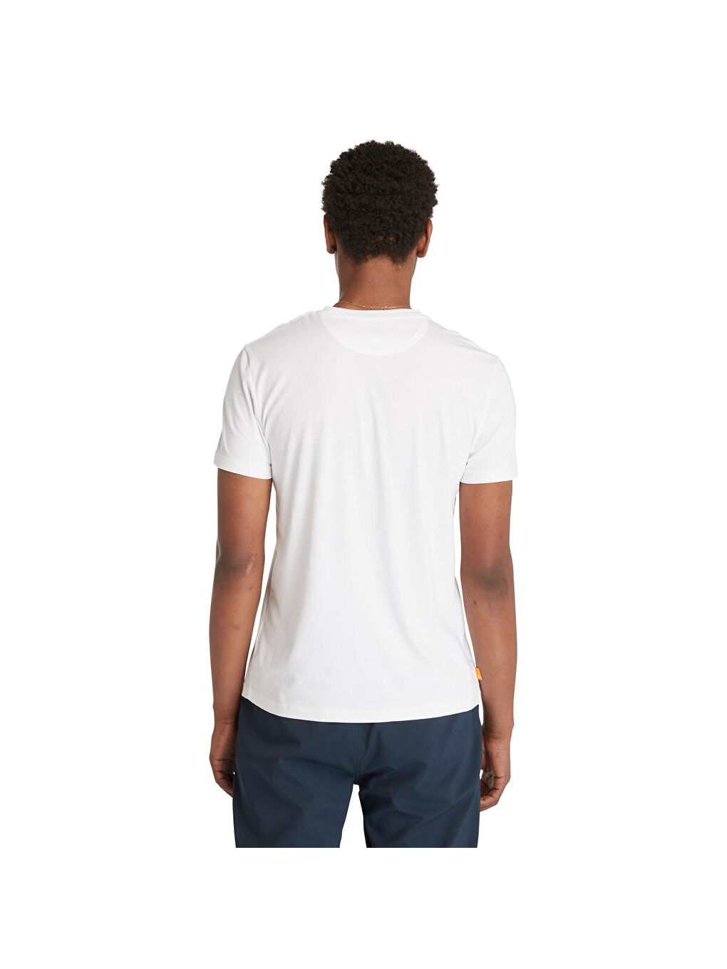 Dunstan River Chest Pocket Erkek Beyaz Yuvarlak Yaka Tişört-3